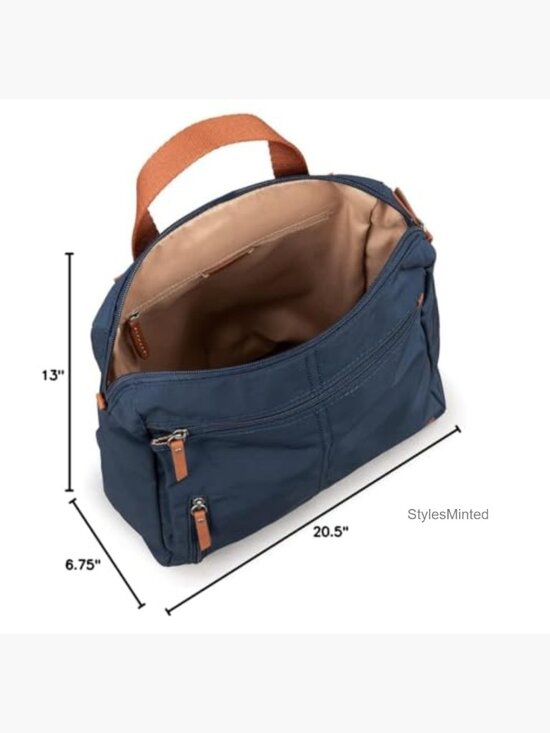 Recycled Nylon Backpack with Laptop Compartment, Adjustable Strap main image 6